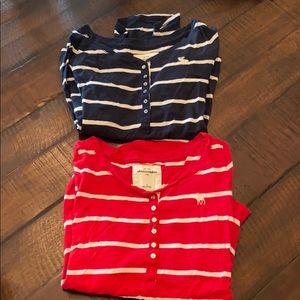 2 for $10 Abercrombie Striped Long sleeve!